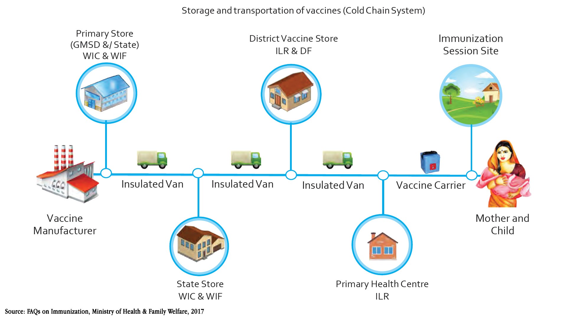 Domestic Vaccine Delivery Schematic